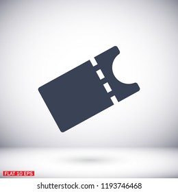 Vector icon ticket 10 EPS