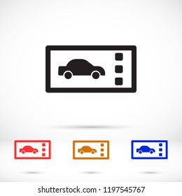 Vector icon ticket 10 EPS