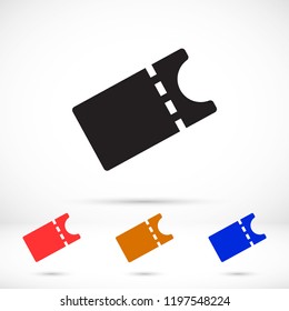 Vector icon ticket 10 EPS