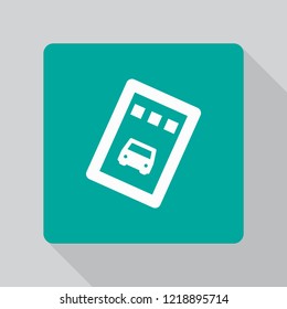 Vector icon ticket 10 EPS