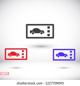 Vector icon ticket 10 EPS