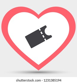 Vector icon ticket 10 EPS
