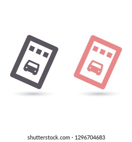 Vector icon ticket 10 EPS