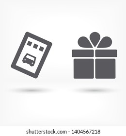 Vector icon ticket 10 EPS . Lorem Ipsum Illustration design