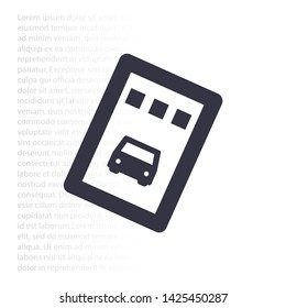 Vector icon ticket 10 EPS . Lorem Ipsum Illustration design