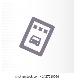 Vector icon ticket 10 EPS . Lorem Ipsum Illustration design