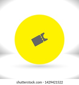 Vector icon ticket 10 EPS . Lorem Ipsum Illustration design