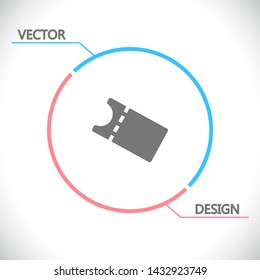Vector icon ticket 10 EPS . Lorem Ipsum Illustration design