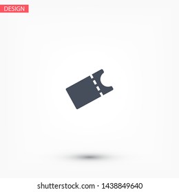 Vector icon ticket 10 EPS . Lorem Ipsum Illustration design