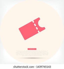 Vector icon ticket 10 EPS . Lorem Ipsum Illustration design