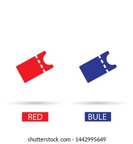 Vector icon ticket 10 EPS . Lorem Ipsum Illustration design