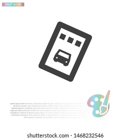 Vector icon ticket 10 EPS . Lorem Ipsum Illustration design