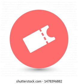 Vector icon ticket 10 EPS . Lorem Ipsum Illustration design