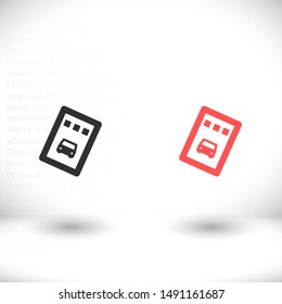 Vector icon ticket 10 EPS . Lorem Ipsum Illustration design