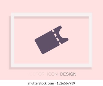 Vector icon ticket 10 EPS . Lorem Ipsum Illustration design