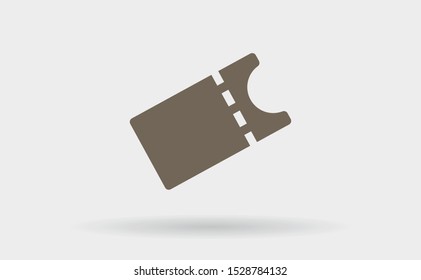 Vector icon ticket 10 EPS . Lorem Ipsum Illustration design