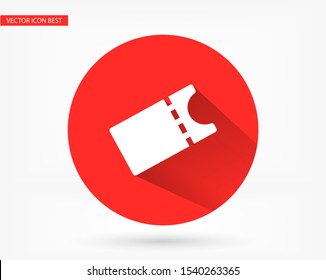 Vector icon ticket 10 EPS . Lorem Ipsum Illustration design