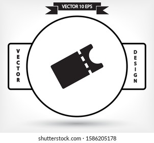 Vector icon ticket 10 EPS . Lorem Ipsum Illustration design