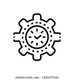 Vector icon for time management