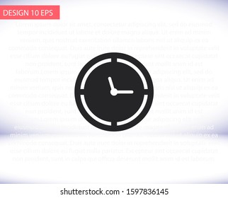 vector icon times , lorem ipsum Flat design