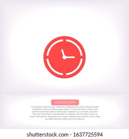 vector icon times , lorem ipsum Flat design