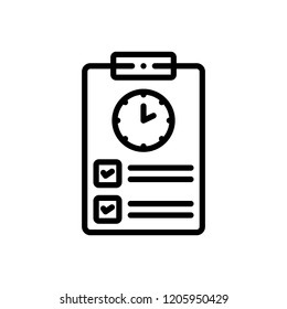 Vector Icon For Timesheet