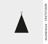 vector icon, tipi indians hut