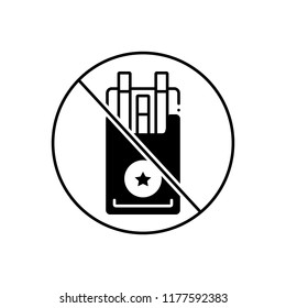 Vector icon for tobacco