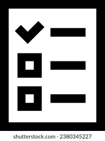 Vector icon of TODO list