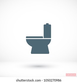 Vector icon toilet 10 EPS