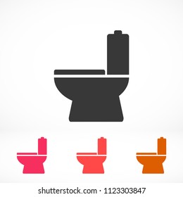 Vector icon toilet 10 EPS