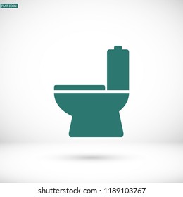 Vector icon toilet 10 EPS