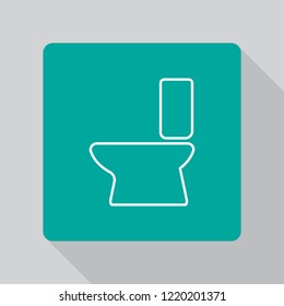 Vector icon toilet 10 EPS