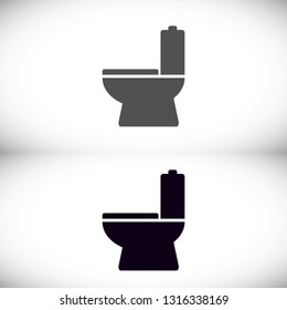 Vector icon toilet 10 EPS