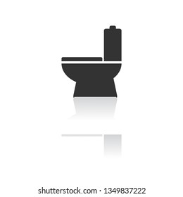 Vector icon toilet 10 EPS