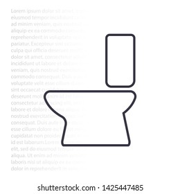Vector icon toilet 10 EPS . Lorem Ipsum Illustration design