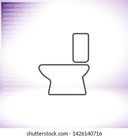 Vector icon toilet 10 EPS . Lorem Ipsum Illustration design