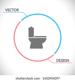 Vector icon toilet 10 EPS . Lorem Ipsum Illustration design