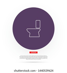 Vector icon toilet 10 EPS . Lorem Ipsum Illustration design