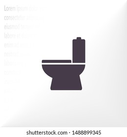 Vector icon toilet 10 EPS . Lorem Ipsum Illustration design