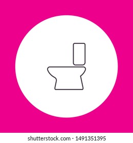 Vector icon toilet 10 EPS . Lorem Ipsum Illustration design
