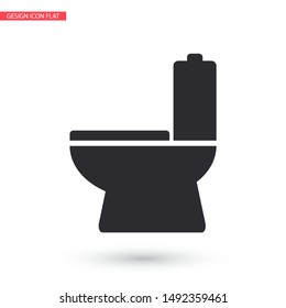 Vector icon toilet 10 EPS . Lorem Ipsum Illustration design