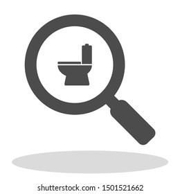 Vector icon toilet 10 EPS . Lorem Ipsum Illustration design