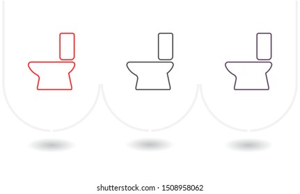 Vector icon toilet 10 EPS . Lorem Ipsum Illustration design