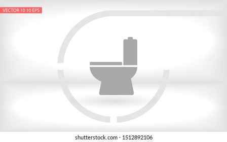 Vector icon toilet 10 EPS . Lorem Ipsum Illustration design