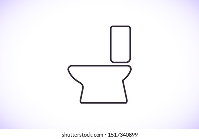 Vector icon toilet 10 EPS . Lorem Ipsum Illustration design