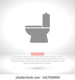 Vector icon toilet 10 EPS . Lorem Ipsum Illustration design