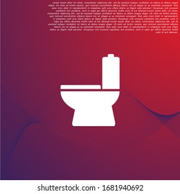 Vector icon toilet 10 EPS . Lorem Ipsum Illustration design