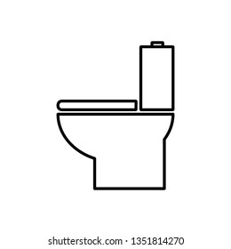 Vector icon toilet