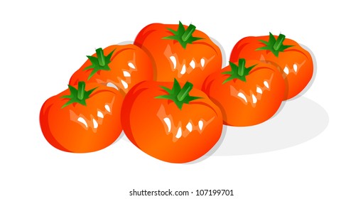 vector icon tomato